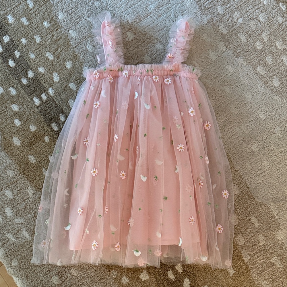 Miki Miette Pink Floral Tulle Dress